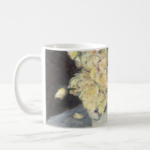 Yellow Roses in a Vase by Caillebott Impressionist Coffee Mug