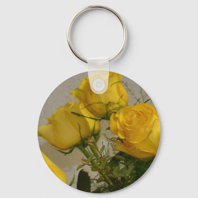 Yellow Roses Keychain (Front)