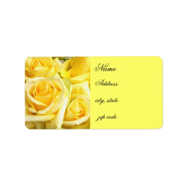 Yellow Roses_ Label (Front)
