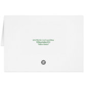 Yellow Roses & Lavendar Sprigs CARD (Back Horizontal)