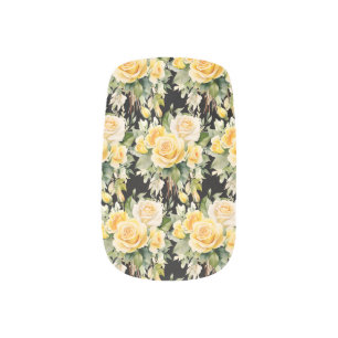 Yellow Roses Minx Nail Art