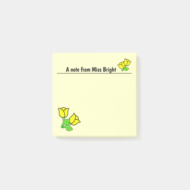 Yellow Roses Notes (Front)