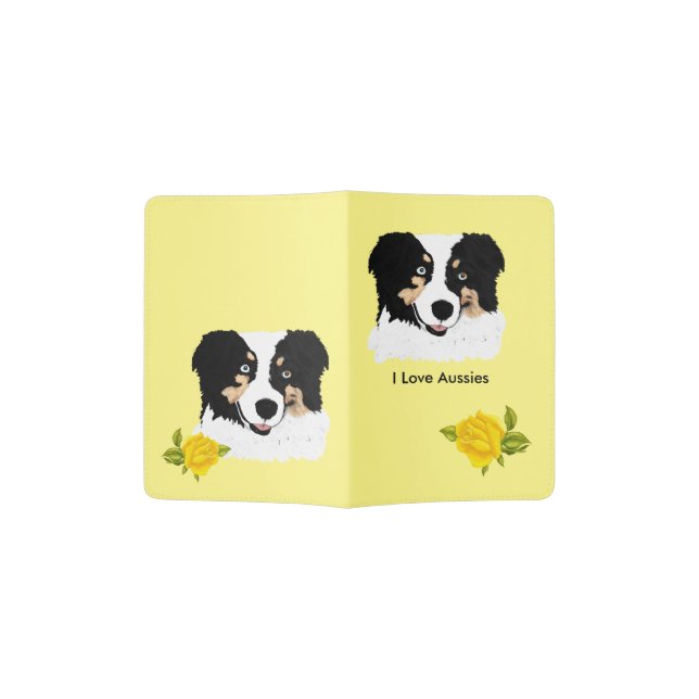 Yellow Roses Passport Holder (Opened)