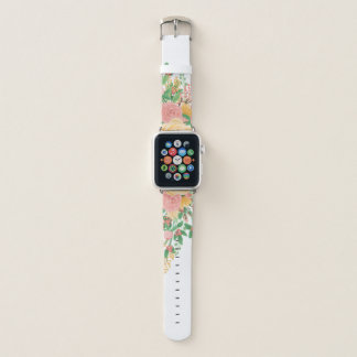 Yellow Roses & Pink Peonies Apple Watch Band