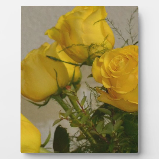 Yellow Roses Plaque (Front)