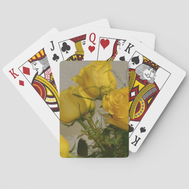 Yellow Roses Poker Cards (Back)