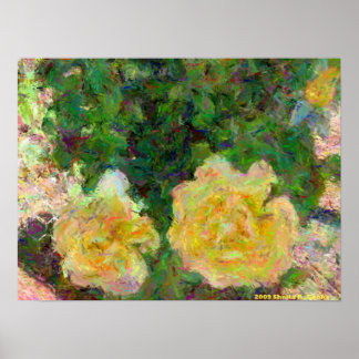 Yellow Roses Poster