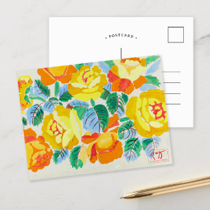 Yellow Roses Raoul Dufy Postcard