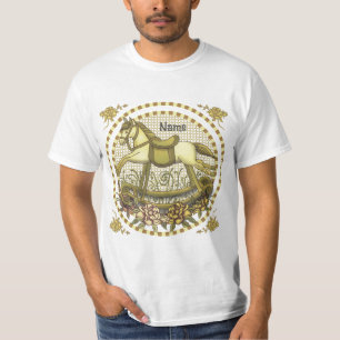 Yellow Roses Rocking Horse  T-Shirt