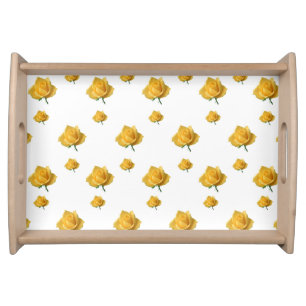 Yellow Roses Serving Tray