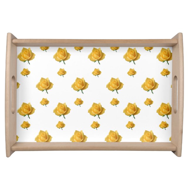 Yellow Roses Serving Tray (Front)