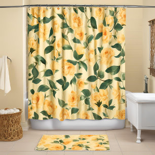 Yellow Roses  Shower Curtain