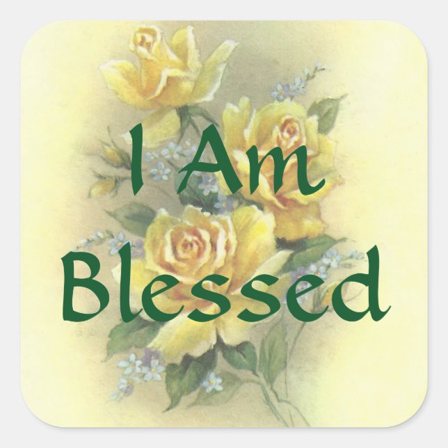 Yellow Roses Sticker (Front)