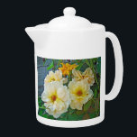 Yellow Roses Teapot<br><div class="desc">These pretty roses were growing in a community garden - Lovely!</div>