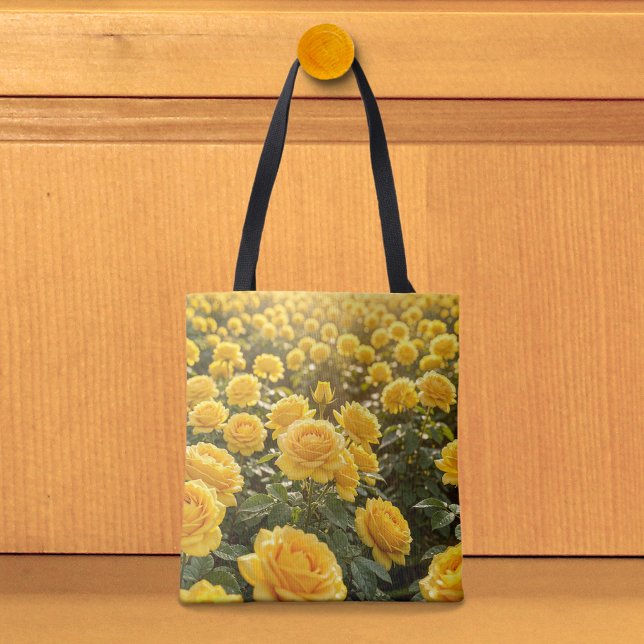 Yellow Roses Tote Bag (Tote bag with yellow roses)