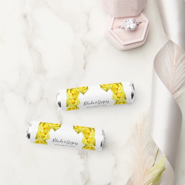 Yellow Roses Wedding  Breath Savers® Mints (Wedding)