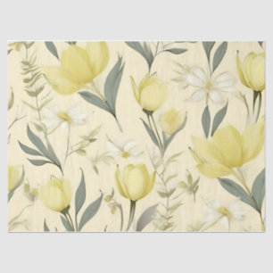 Yellow Roses Wedding Tissue Paper