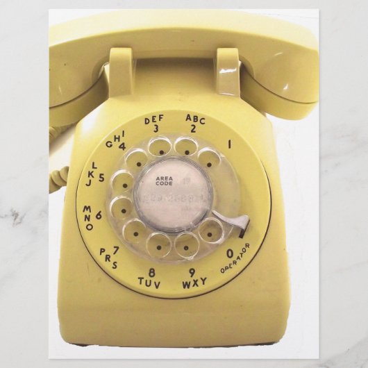 Yellow Rotary Phone (Front)
