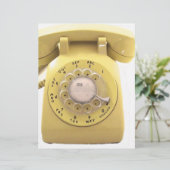 Yellow Rotary Phone (Standing Front)