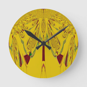 Yellow Round Clock