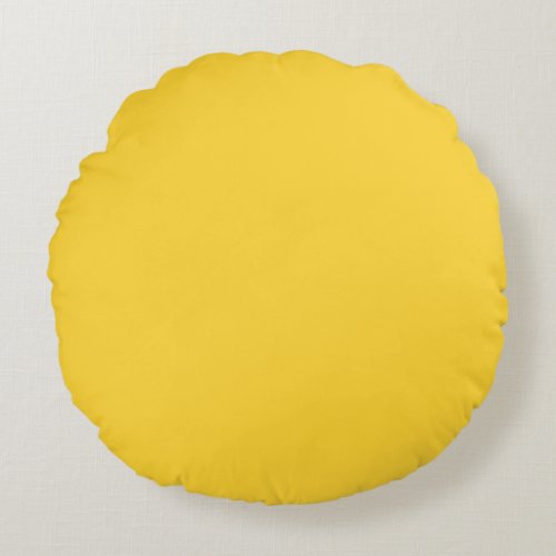 Yellow Round Pillow