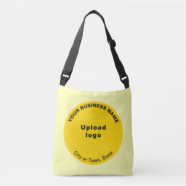 Yellow Round Shape Business Brand on Crossbody Bag (Front)