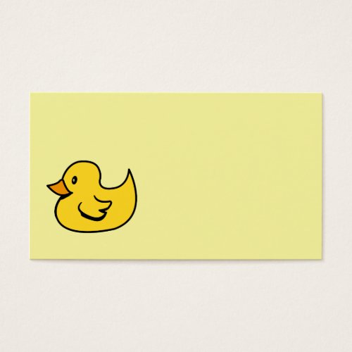 Yellow Rubber Duck Business Cards