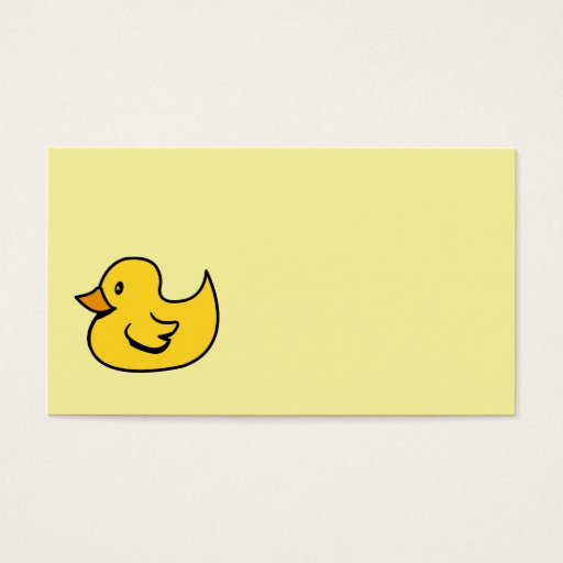 Customizable Yellow Rubber Duck Business Cards