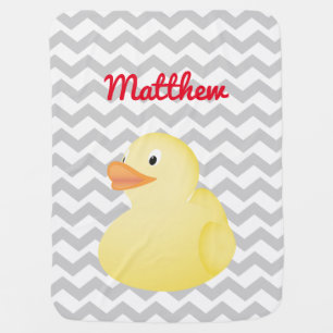 Yellow Rubber Duck baby blanket