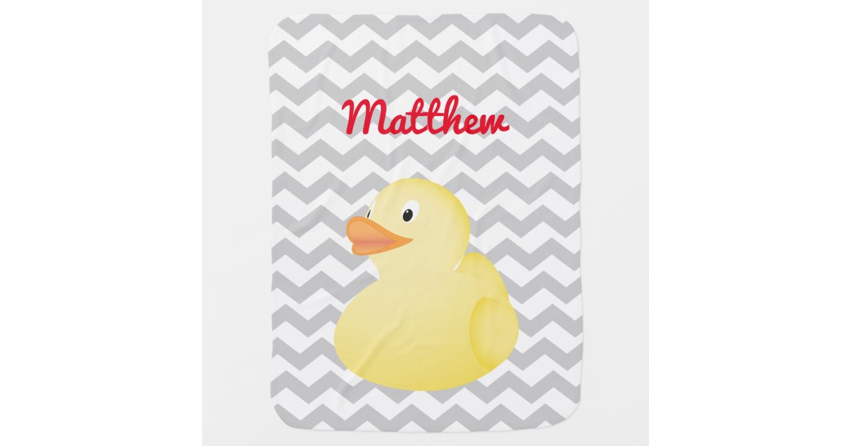 Yellow Duck Baby Blankets | Zazzle