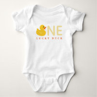 Yellow Rubber Duck Baby Bodysuit – One Lucky Duck