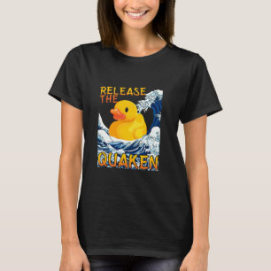 Yellow Rubber Duck Bird Duck Lover Bath Toys Kids T-Shirt