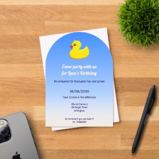 yellow  rubber  duck  - birthday party
