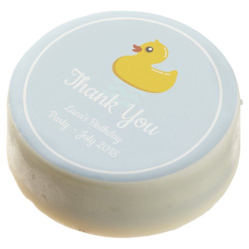 yellow rubber duck  _birthday party _ Thank you Chocolate Covered Oreo