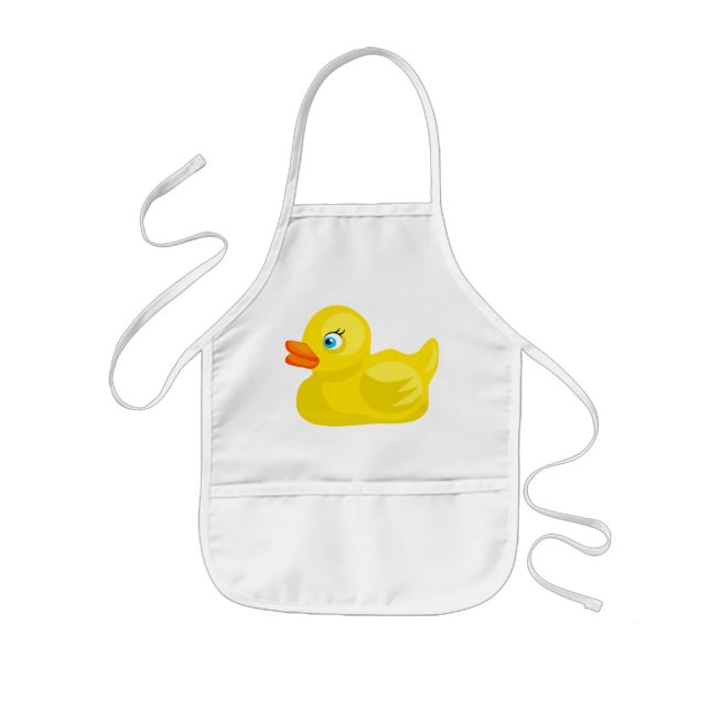 Yellow Rubber Duck Kids' Apron (Front)