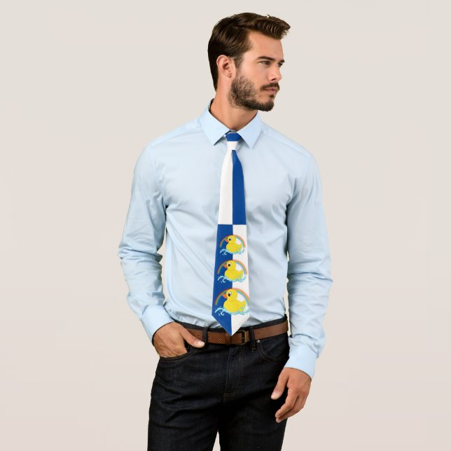Yellow Rubber Duck Neck Tie (In Situ)