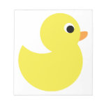 Yellow Rubber Duck Notepad at Zazzle