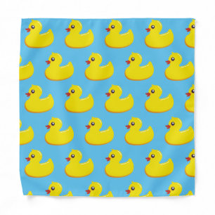 yellow rubber duck pattern bandana