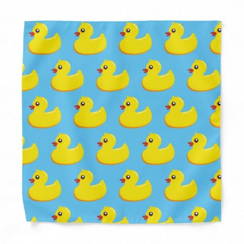 yellow rubber duck pattern  bandana