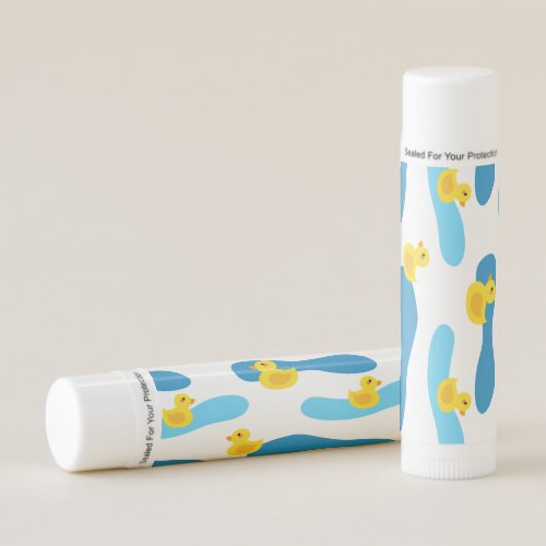 Yellow Rubber Duck Pattern Lip Balm