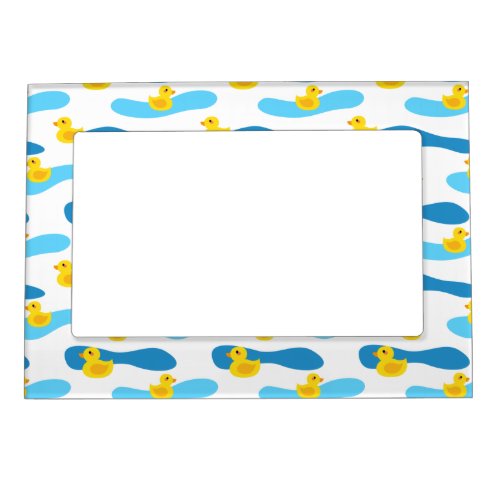 Yellow Rubber Duck Pattern Magnetic Frame