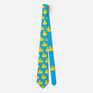 yellow rubber duck pattern  neck tie