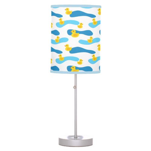 Yellow Rubber Duck Pattern Table Lamp