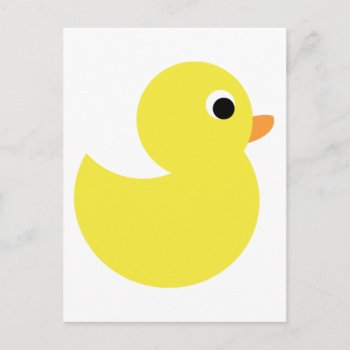 Yellow Rubber Duck Postcard by BeachBumFamily at Zazzle
