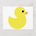 Yellow Rubber Duck Postcard at Zazzle