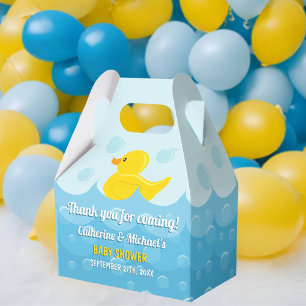Yellow Rubber Duck Rub A Dub Dub Baby Shower Favor Boxes