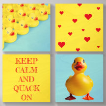 Yellow rubber duck themed 