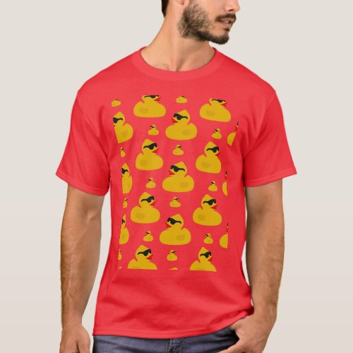 Yellow rubber duck with flow T_Shirt