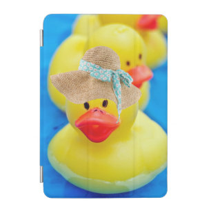 Yellow Rubber Duck With Summer Hat iPad Mini Cover