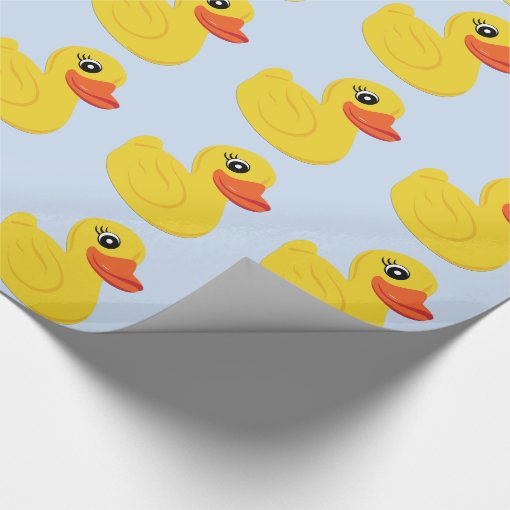 Yellow Rubber Duck Wrapping Paper Zazzle